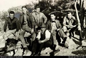 Harold Lasseter (front) seeking his 'lost' reef